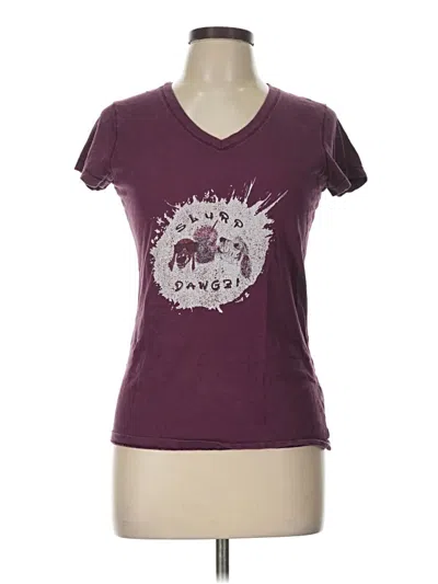 Pre-owned Bella+canvas Short Sleeve T-shirt In Burgundy
