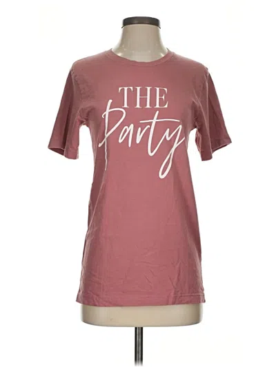 Pre-owned Bella+canvas Short Sleeve T-shirt In Burgundy