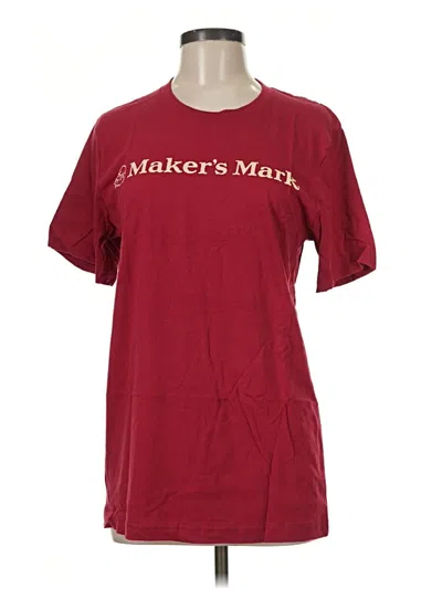 Pre-owned Bella+canvas Short Sleeve T-shirt In Burgundy
