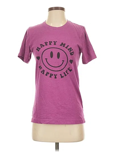 Pre-owned Bella+canvas Short Sleeve T-shirt In Burgundy