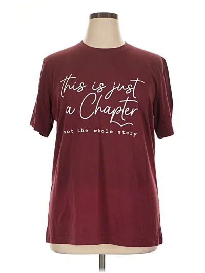 Pre-owned Bella+canvas Short Sleeve T-shirt In Burgundy