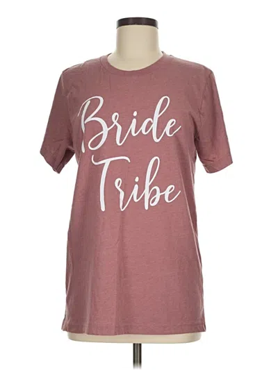 Pre-owned Bella+canvas Short Sleeve T-shirt In Burgundy