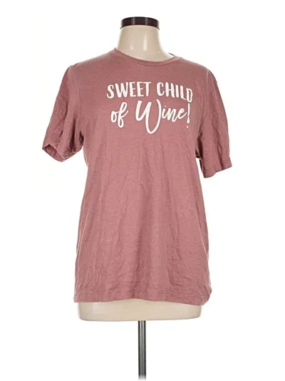 Pre-owned Bella+canvas Short Sleeve T-shirt In Burgundy