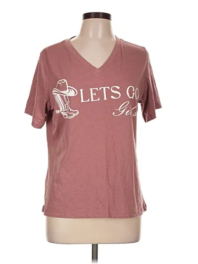 Pre-owned Bella+canvas Short Sleeve T-shirt In Burgundy