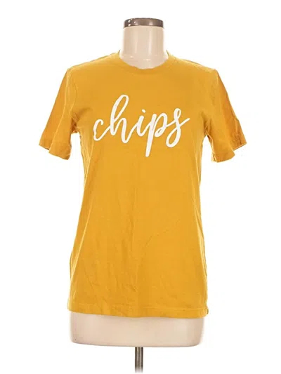 Pre-owned Bella+canvas Short Sleeve T-shirt In Gold