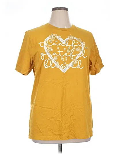 Pre-owned Bella+canvas Short Sleeve T-shirt In Gold