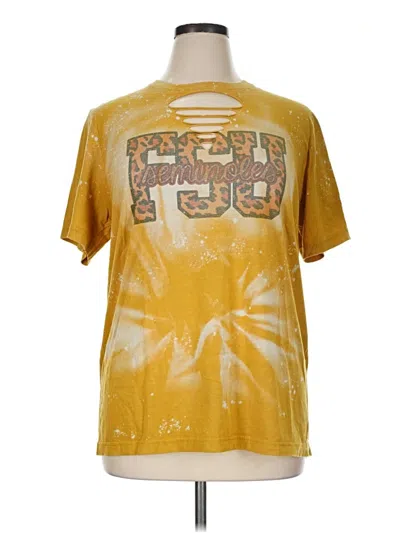 Pre-owned Bella+canvas Short Sleeve T-shirt In Gold