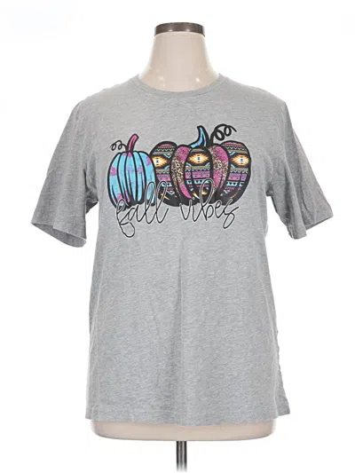 Pre-owned Bella+canvas Short Sleeve T-shirt In Gray