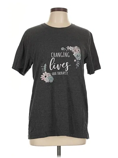 Pre-owned Bella+canvas Short Sleeve T-shirt In Gray