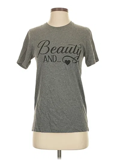 Pre-owned Bella+canvas Short Sleeve T-shirt In Gray
