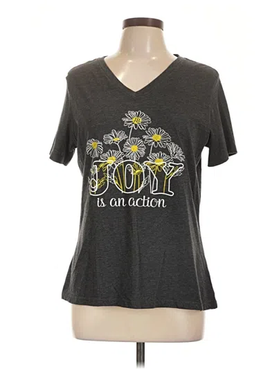 Pre-owned Bella+canvas Short Sleeve T-shirt In Gray