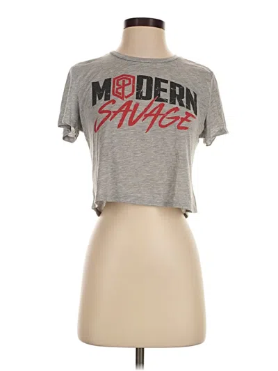 Pre-owned Bella+canvas Short Sleeve T-shirt In Gray