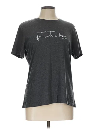 Pre-owned Bella+canvas Short Sleeve T-shirt In Gray