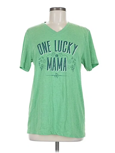Pre-owned Bella+canvas Short Sleeve T-shirt In Green