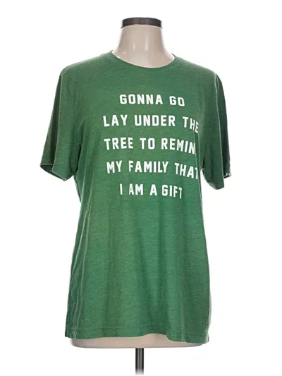Pre-owned Bella+canvas Short Sleeve T-shirt In Green
