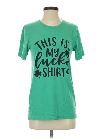 Pre-owned Bella+canvas Short Sleeve T-shirt In Green