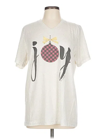 Pre-owned Bella+canvas Short Sleeve T-shirt In Ivory