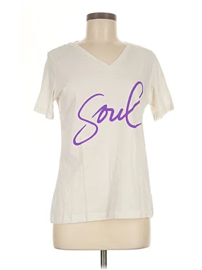 Pre-owned Bella+canvas Short Sleeve T-shirt In Ivory
