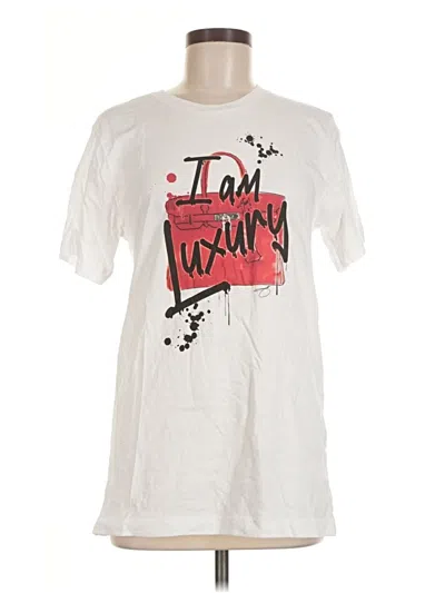 Pre-owned Bella+canvas Short Sleeve T-shirt In Ivory