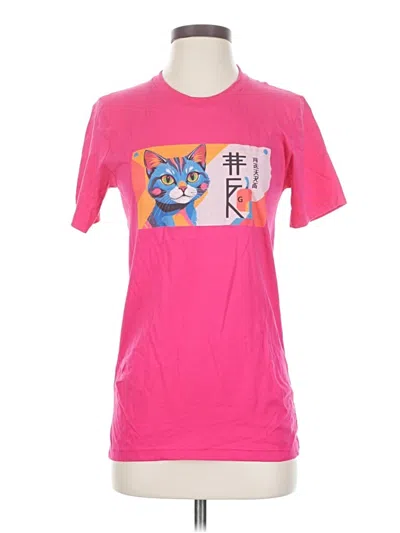 Pre-owned Bella+canvas Short Sleeve T-shirt In Pink