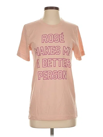 Pre-owned Bella+canvas Short Sleeve T-shirt In Pink