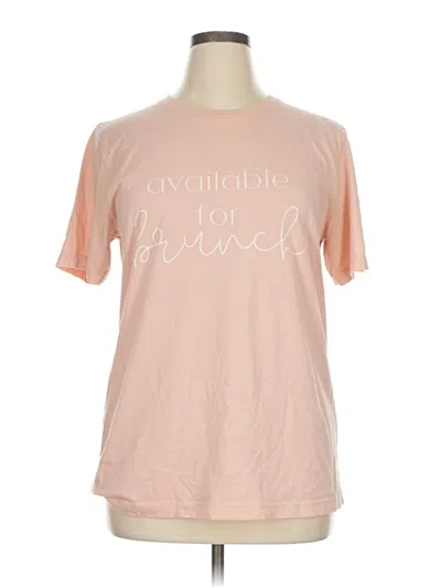 Pre-owned Bella+canvas Short Sleeve T-shirt In Pink