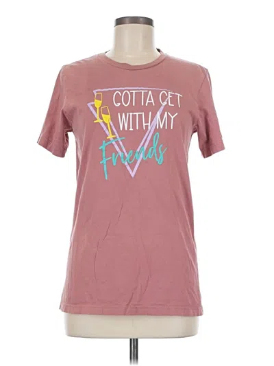Pre-owned Bella+canvas Short Sleeve T-shirt In Pink