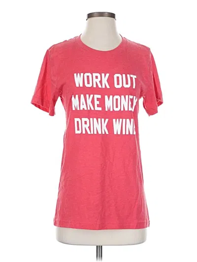 Pre-owned Bella+canvas Short Sleeve T-shirt In Pink
