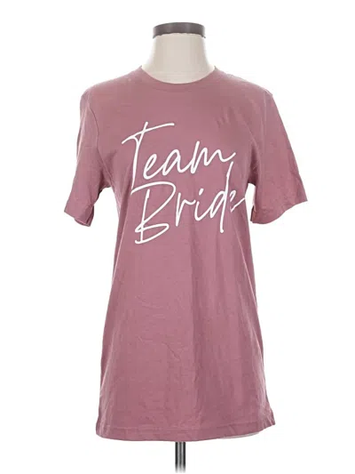 Pre-owned Bella+canvas Short Sleeve T-shirt In Pink