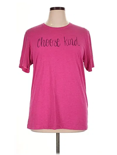 Pre-owned Bella+canvas Short Sleeve T-shirt In Pink