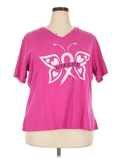 Pre-owned Bella+canvas Short Sleeve T-shirt In Pink