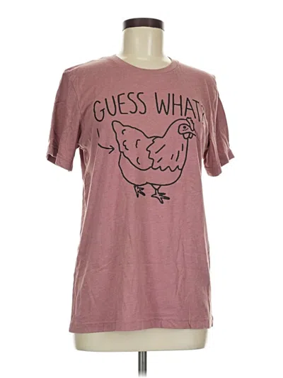 Pre-owned Bella+canvas Short Sleeve T-shirt In Pink