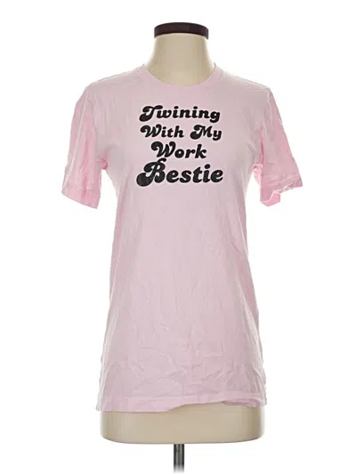 Pre-owned Bella+canvas Short Sleeve T-shirt In Pink