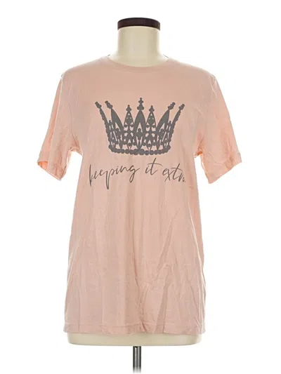Pre-owned Bella+canvas Short Sleeve T-shirt In Pink
