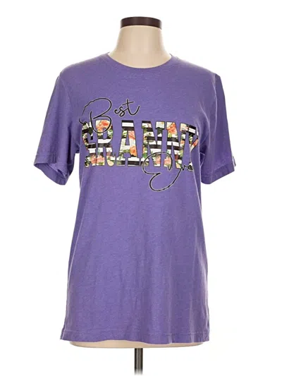 Pre-owned Bella+canvas Short Sleeve T-shirt In Purple