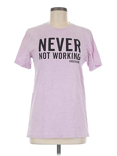 Pre-owned Bella+canvas Short Sleeve T-shirt In Purple