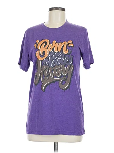 Pre-owned Bella+canvas Short Sleeve T-shirt In Purple