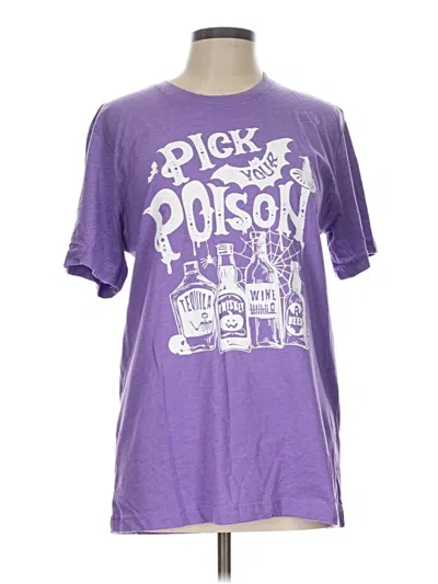 Pre-owned Bella+canvas Short Sleeve T-shirt In Purple
