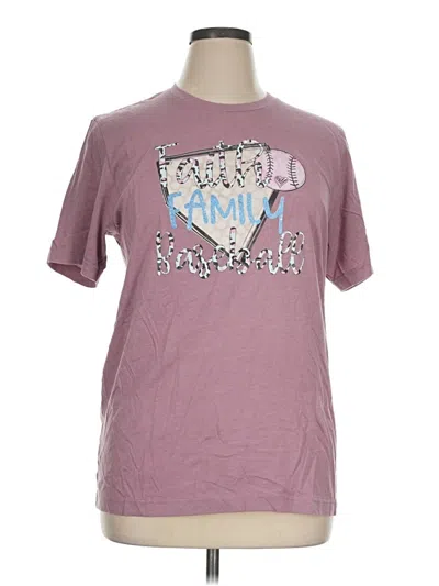 Pre-owned Bella+canvas Short Sleeve T-shirt In Purple