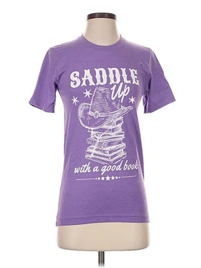 Pre-owned Bella+canvas Short Sleeve T-shirt In Purple