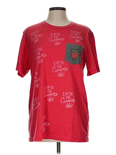 Pre-owned Bella+canvas Short Sleeve T-shirt In Red