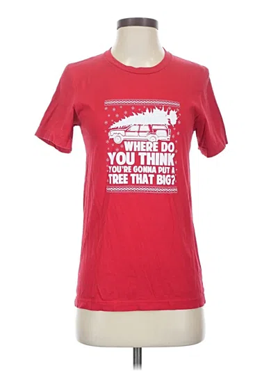 Pre-owned Bella+canvas Short Sleeve T-shirt In Red