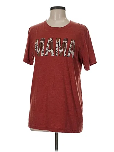 Pre-owned Bella+canvas Short Sleeve T-shirt In Red