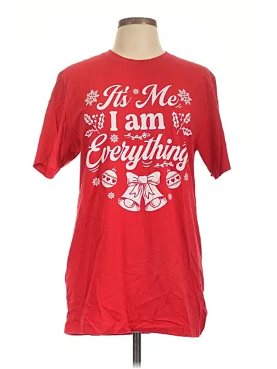 Pre-owned Bella+canvas Short Sleeve T-shirt In Red