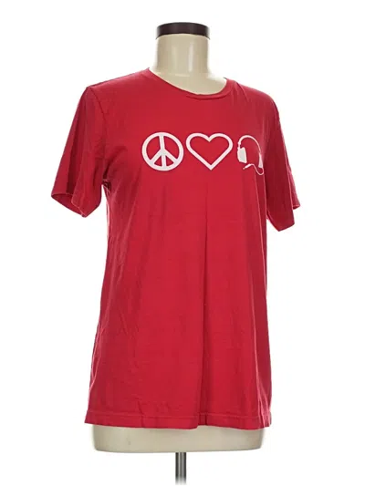 Pre-owned Bella+canvas Short Sleeve T-shirt In Red