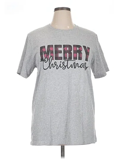 Pre-owned Bella+canvas Short Sleeve T-shirt In Silver