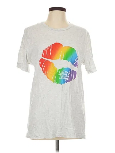 Pre-owned Bella+canvas Short Sleeve T-shirt In Silver