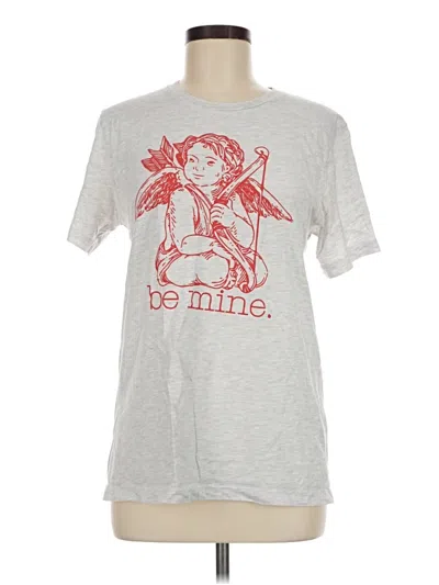 Pre-owned Bella+canvas Short Sleeve T-shirt In Silver