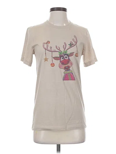 Pre-owned Bella+canvas Short Sleeve T-shirt In Tan