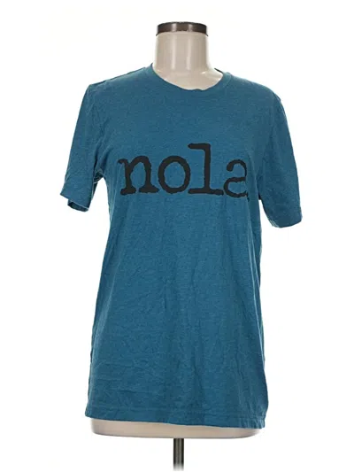 Pre-owned Bella+canvas Short Sleeve T-shirt In Teal